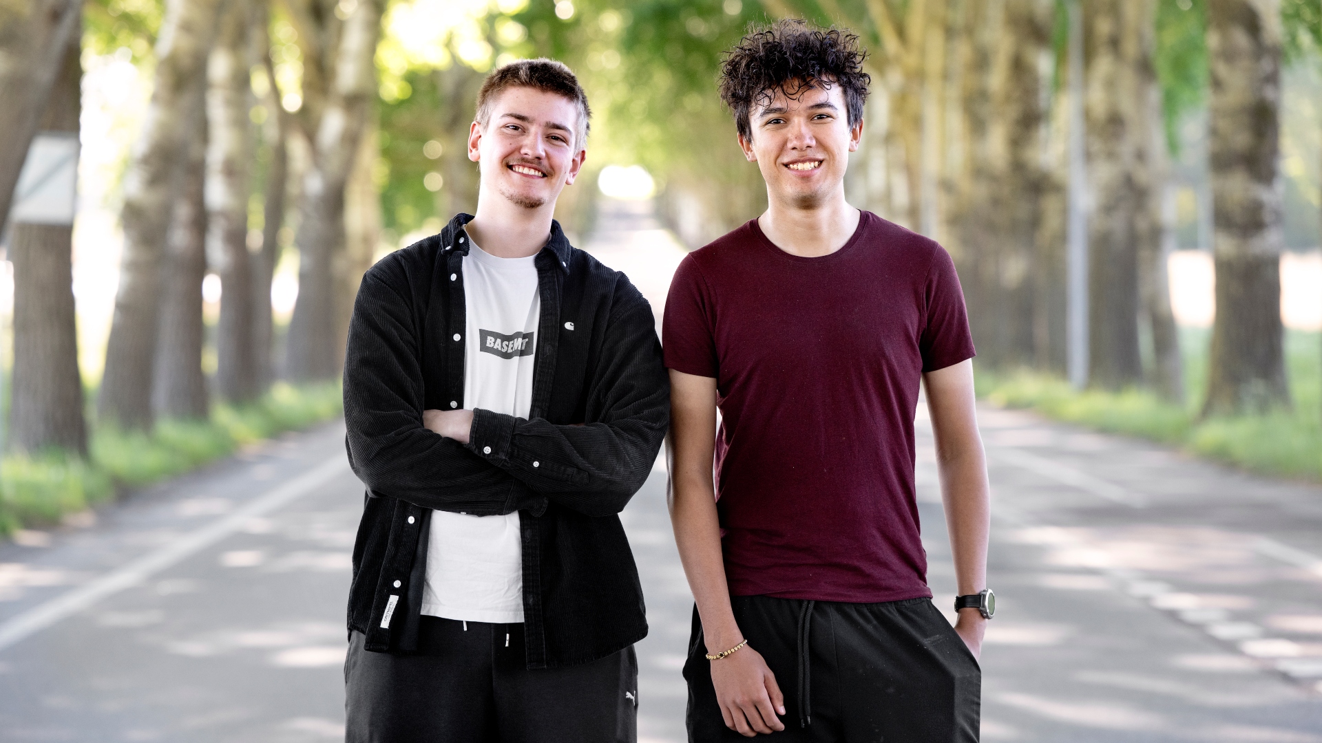 Portrætfoto af Nicolas Viggo Larsen (t.v.) og Nicolai Gersager på Risø Campus