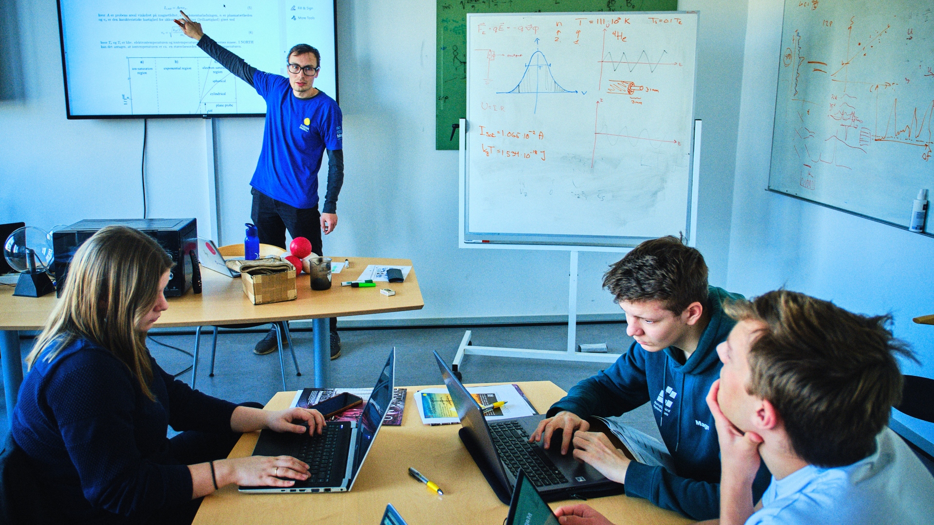 Portræt af gymnasieelever