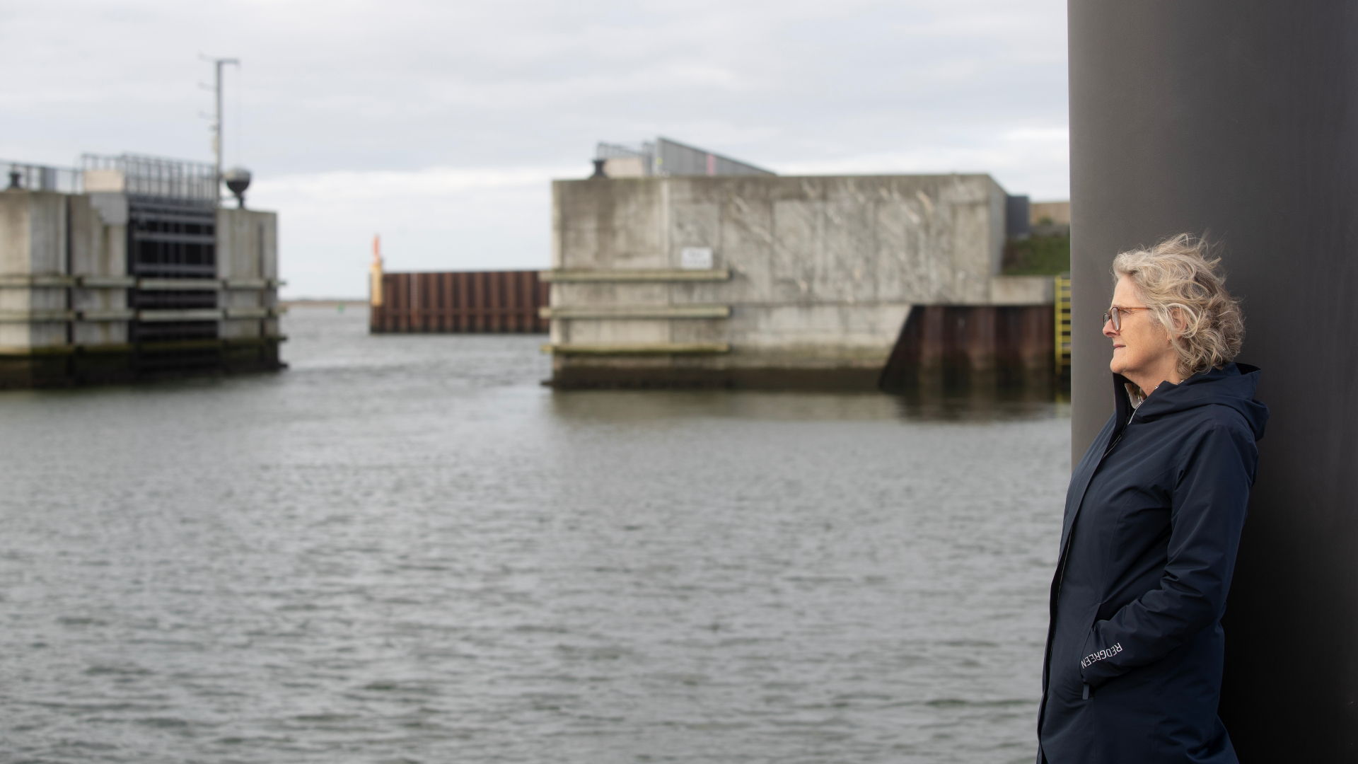 Klimakonsulent Bodil Ankjær Nielsen på havnen i Esbjerg