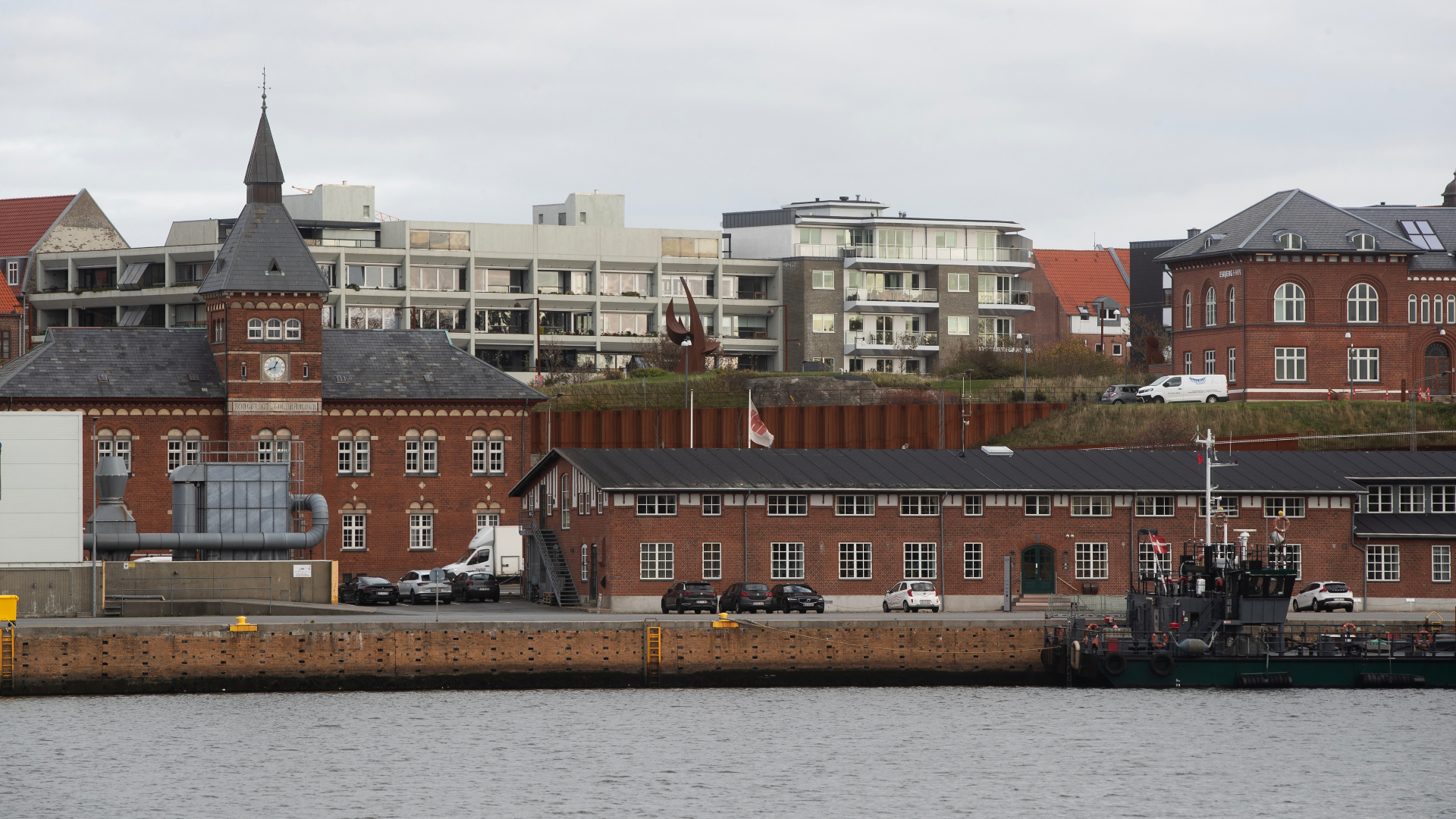 Bebyggelse på havnen i Esbjerg