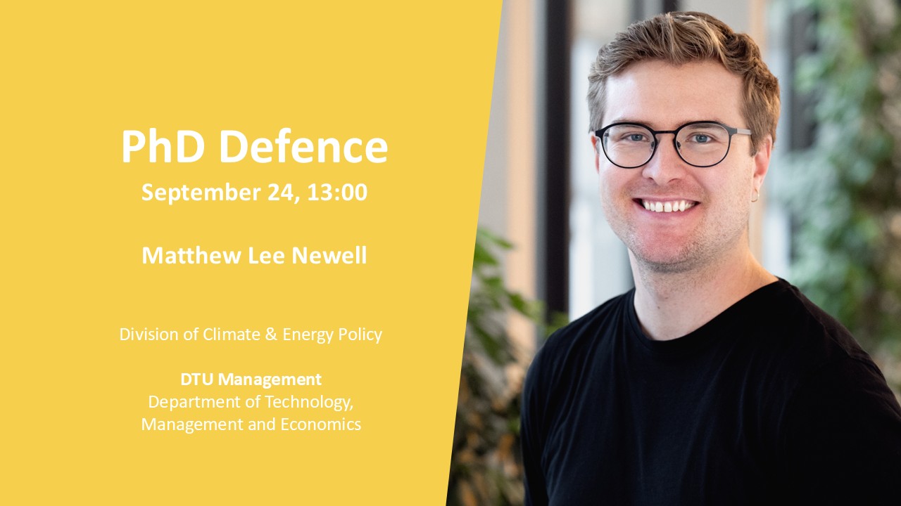 Billede af Matthew Lee Newells PHD forsvar d. 24 September 2026