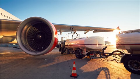 Plane in the process of being refuelled. Photo: Colourbox